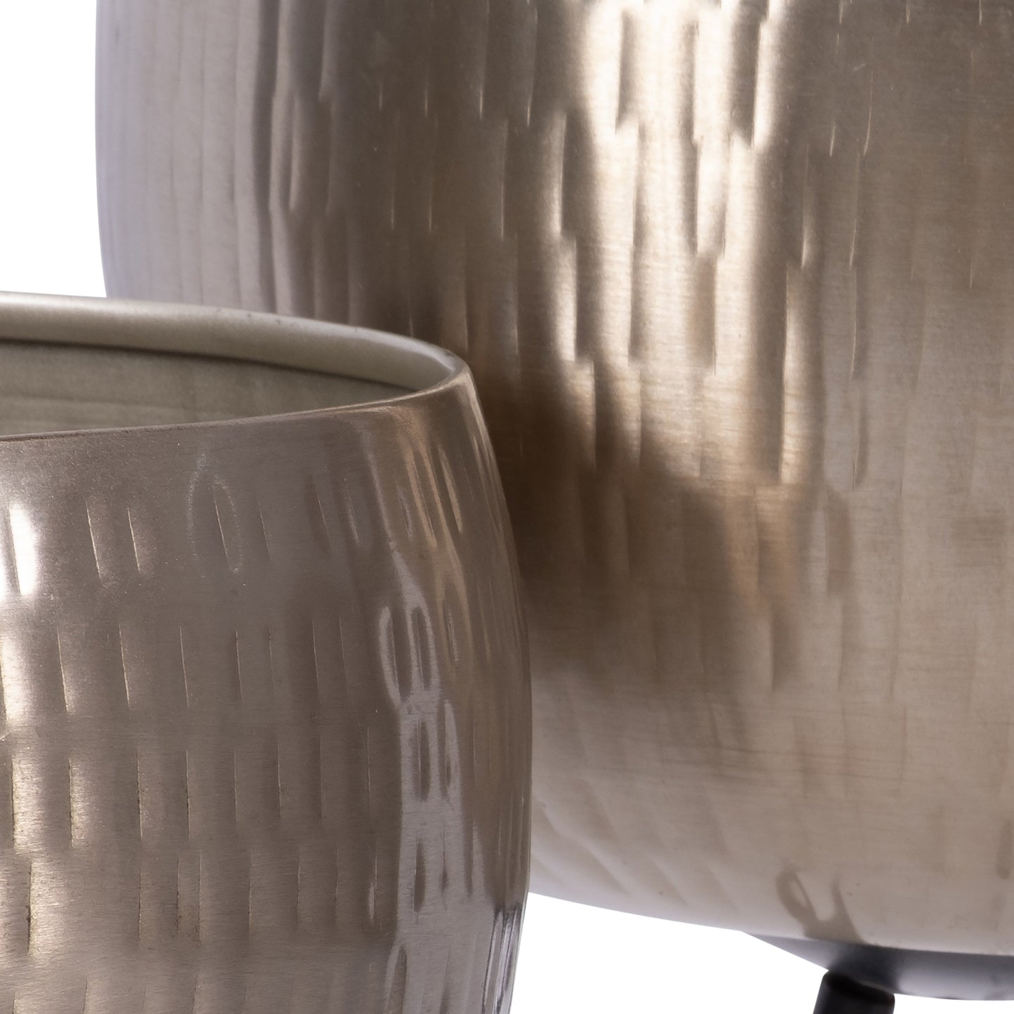 Sagebrook Home Lot de 2 jardinières robustes en fer sur pieds modernes - Transformez votre espace de vie en oasis