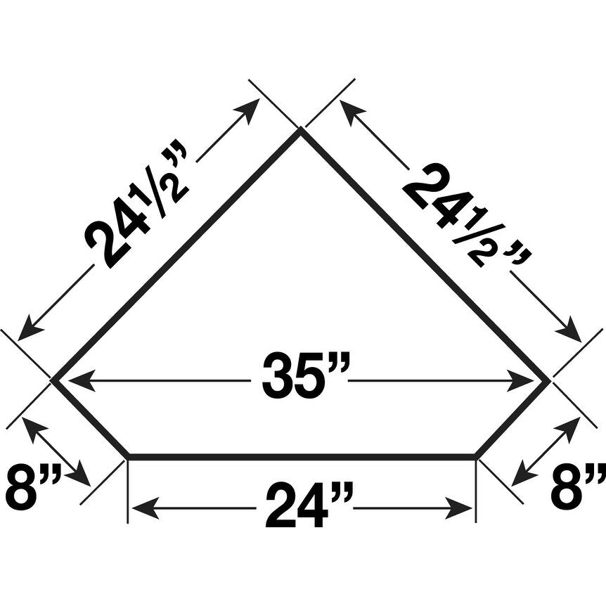 Ensemble de 3 pièces pour meuble-lavabo d'angle Shaker