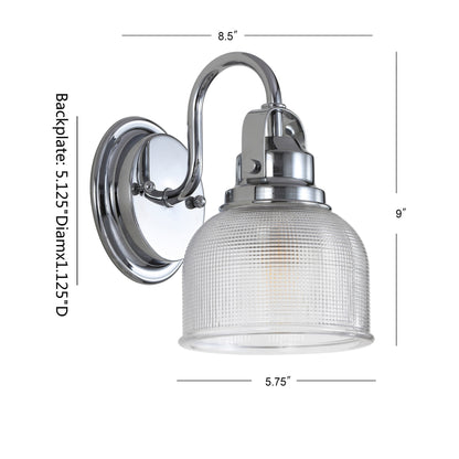 Shirley Metal/Glass LED Vanity Light, by JONATHAN Y