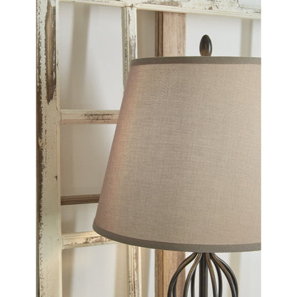 Lampe de table Ornawell en bronze antique de Signature Design by Ashley (lot de 2) - 15W x 15D x 29H