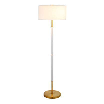 Simone 2-Light Floor Lamp with Fabric Shade
