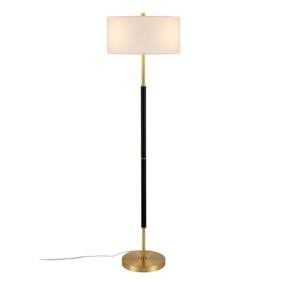 Simone 2-Light Floor Lamp with Fabric Shade