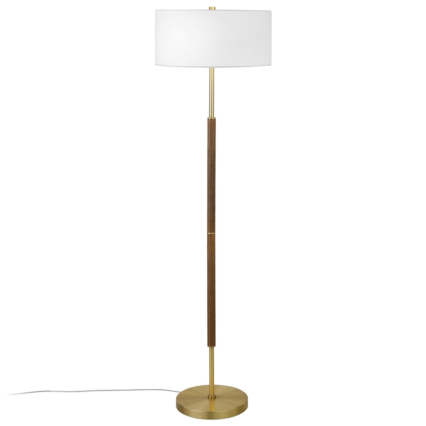 Simone 2-Light Floor Lamp with Fabric Shade