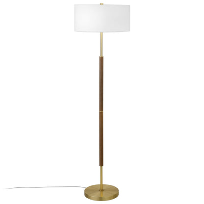 Simone 2-Light Floor Lamp with Fabric Shade