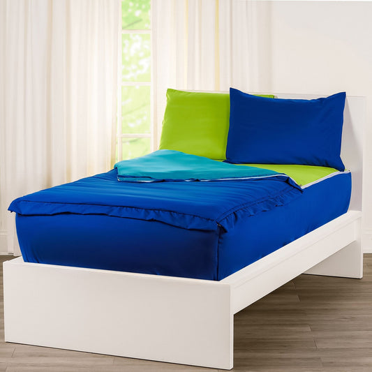 Ensemble de literie à fermeture éclair Siscovers Cobalt Blue Bunkie Deluxe