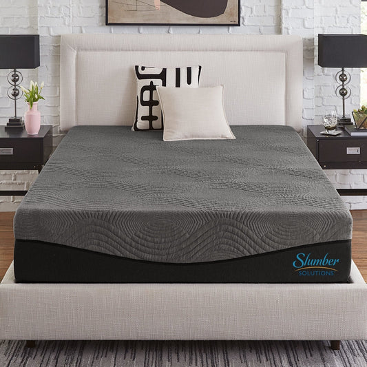 Matelas en mousse à mémoire de forme au charbon actif Active de 14 pouces de Slumber Solutions