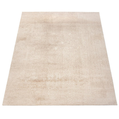 Soft Washable Area Rug with Anti-Slip Backing in solid Colors