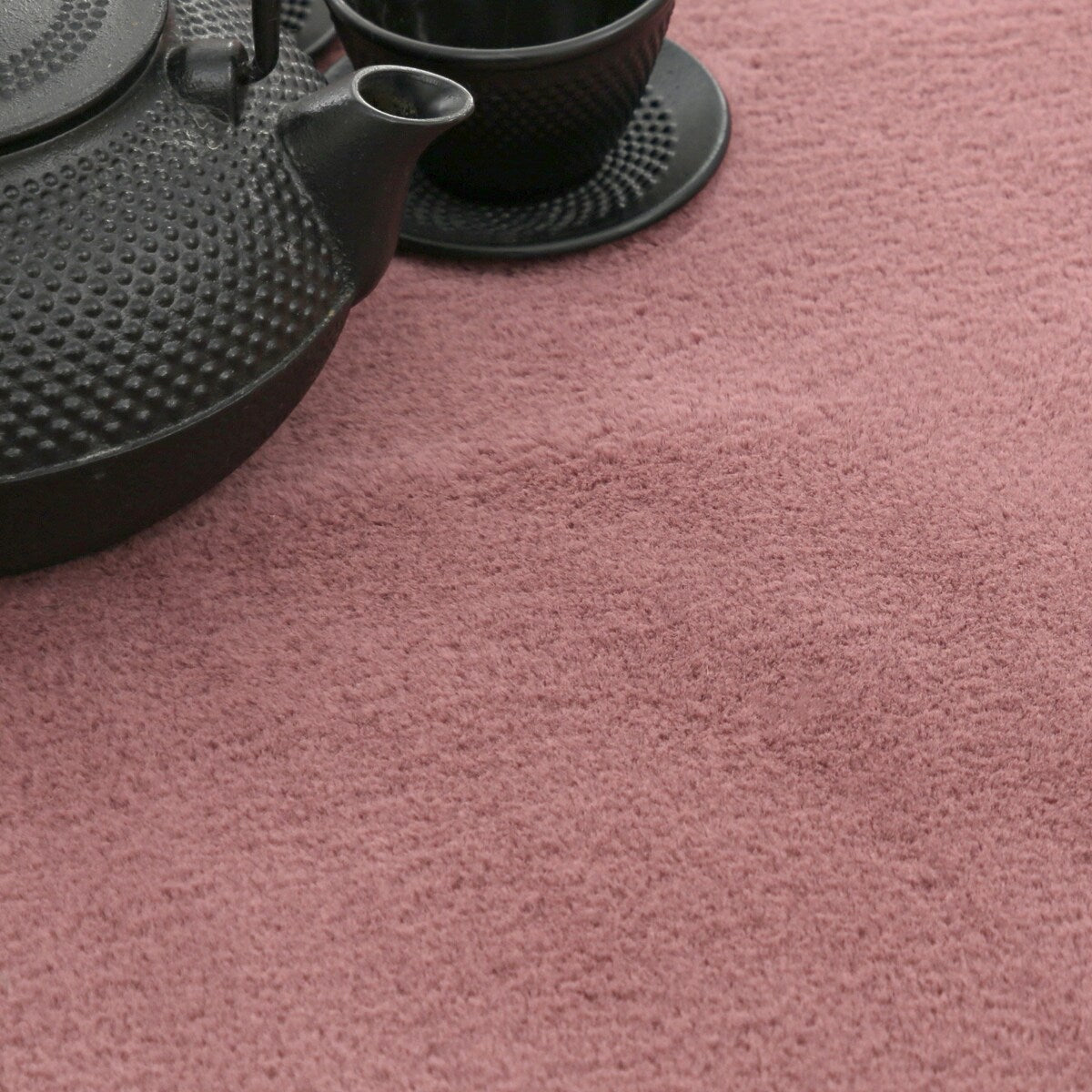 Soft Washable Area Rug with Anti-Slip Backing in solid Colors
