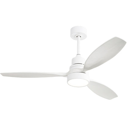 Ventilateur de plafond intérieur en bois Sofucor 52 avec télécommande, éclairage intégré en option.