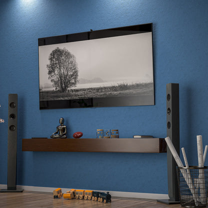 Étagère murale flottante pour cheminée en pin massif