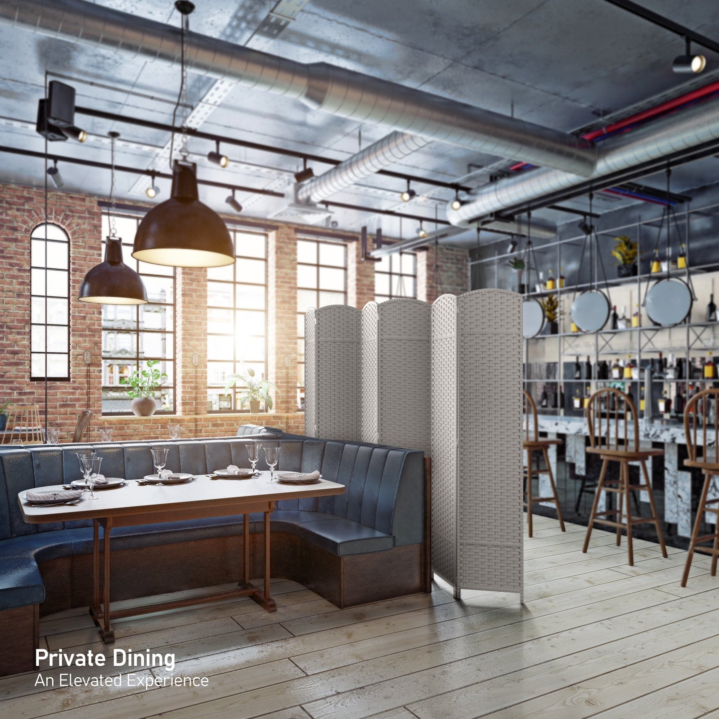 Sorbus Écran de séparation de pièce à 6 panneaux, grand écran de confidentialité, extra large, à double charnière, en maille tissée à la main, pliable - 6 pieds