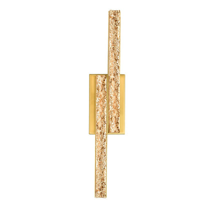 Applique murale de salle de bain en laiton Stagger à LED intégrée