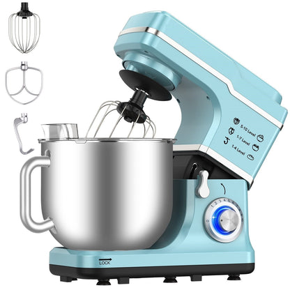 Stand Mixer - 7.5QT Capacity, 10-Speed Settings, 660W Motor