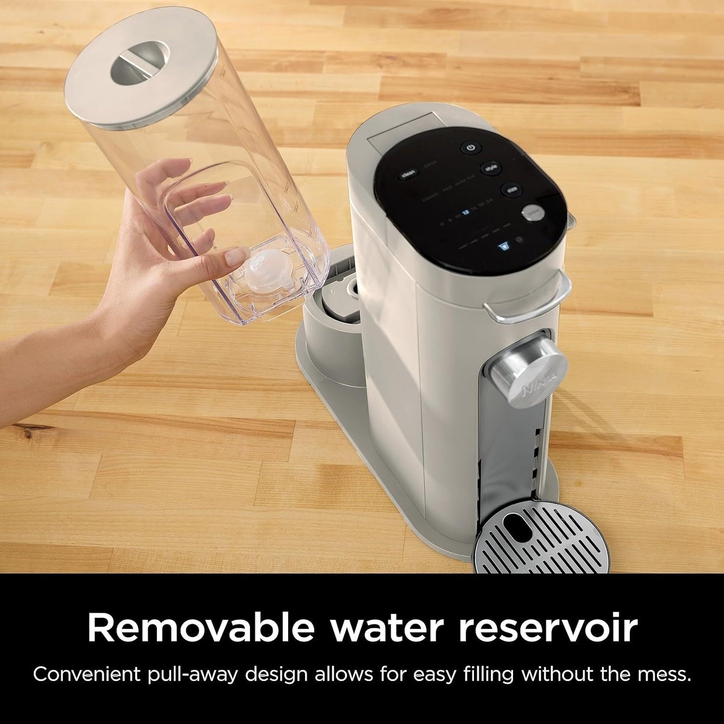 Machine à café individuelle Stone, compatible K-Cup, réservoir de 56 oz, préparation de café moulu, café glacé