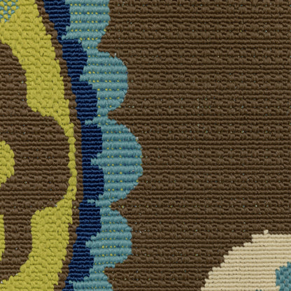 Vista Home Catalina Floral Medallions Indoor/ Outdoor Area Rug--