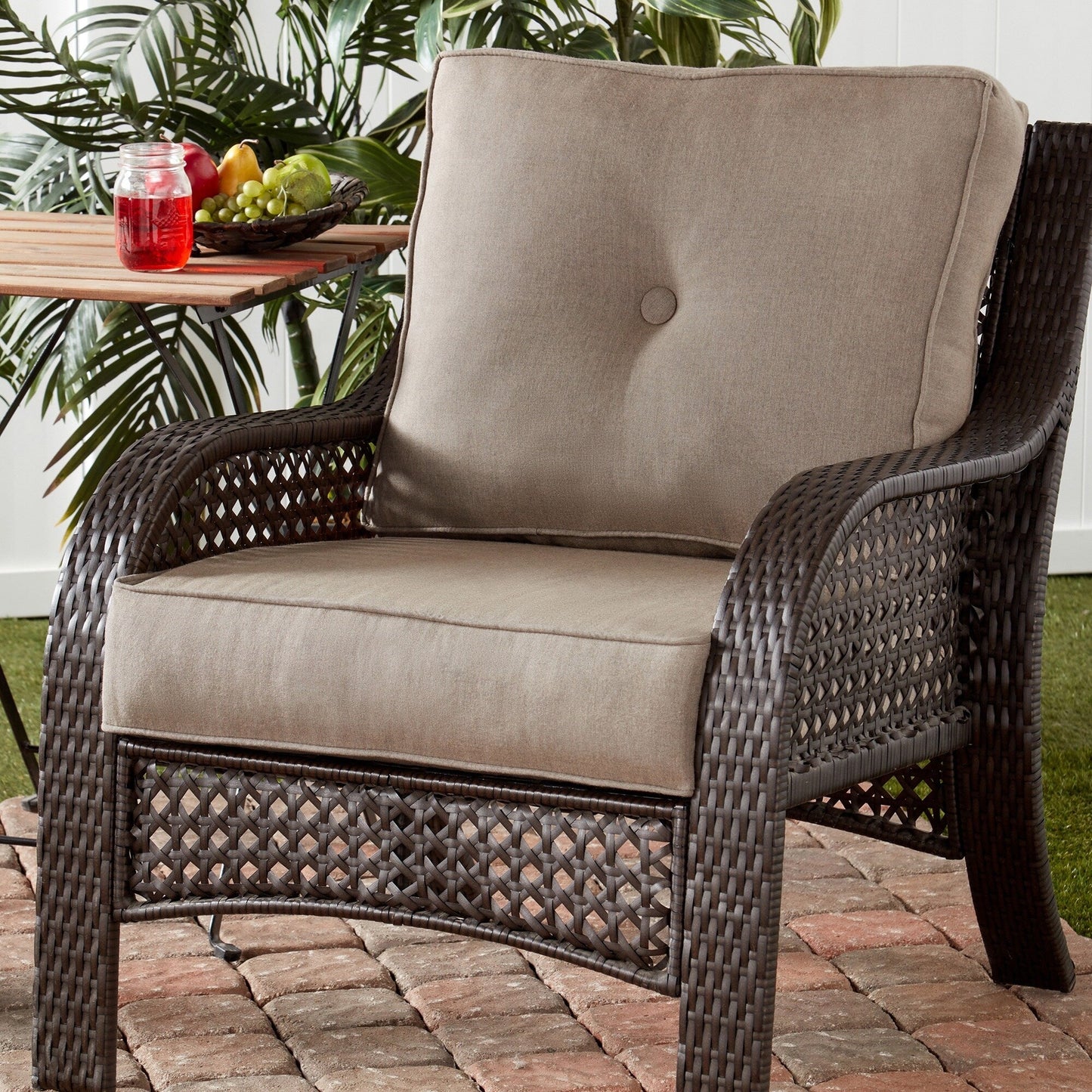 Ensemble de coussins d'extérieur Sunbrella Premium pour assise profonde, 2 pièces