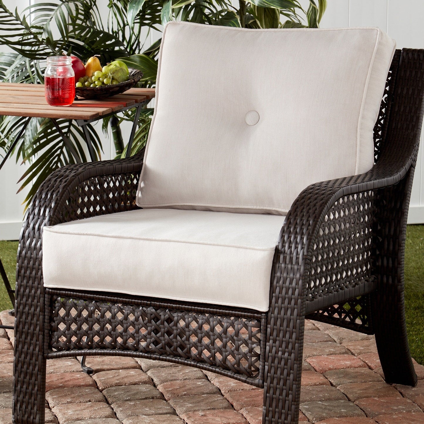 Ensemble de coussins d'extérieur Sunbrella Premium pour assise profonde, 2 pièces