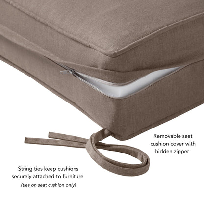 Ensemble de coussins d'extérieur Sunbrella Premium pour assise profonde, 2 pièces