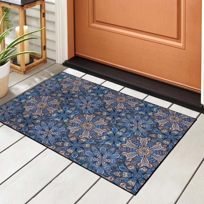 Superior Cassidy Floral Boho Non-Slip Indoor Outdoor Area Rug