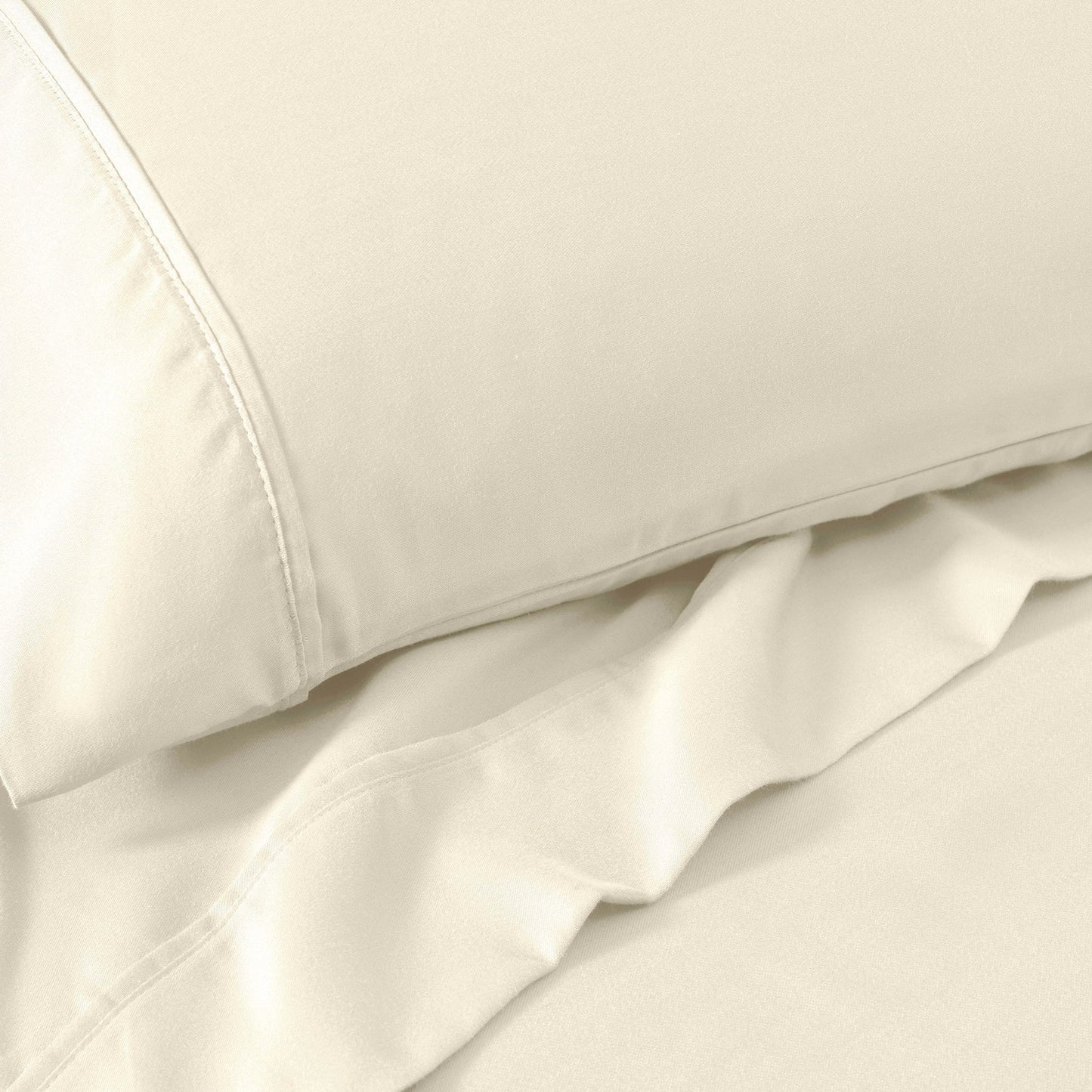 Superior Cotton Blend 1200 Thread Count Solid Deep Pocket Bed Sheet Set