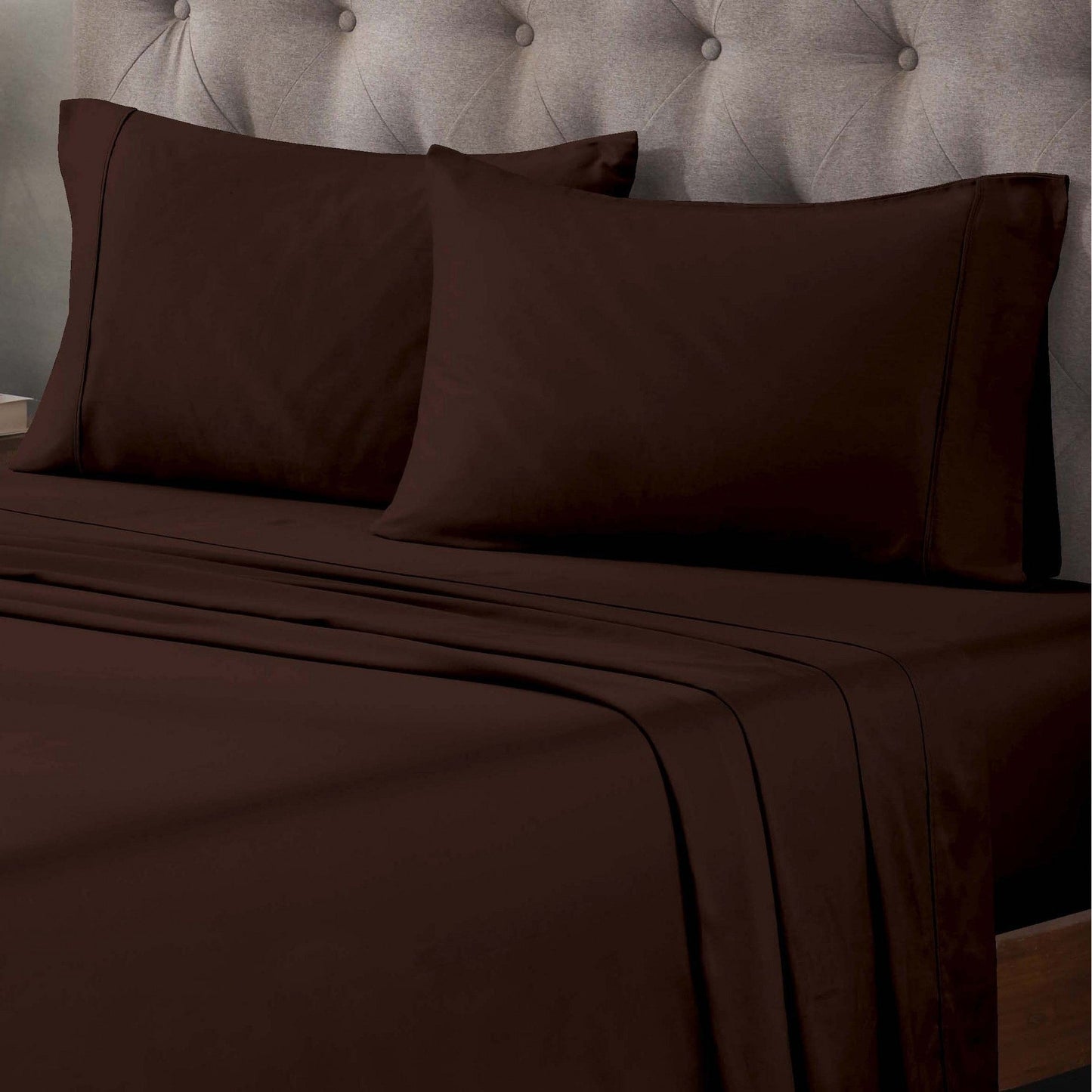 Superior Egyptian Cotton 400 Thread Count Solid Deep Pocket Bed Sheet Set