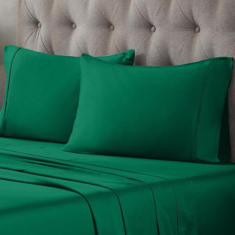 Superior Egyptian Cotton 400 Thread Count Solid Deep Pocket Bed Sheet Set