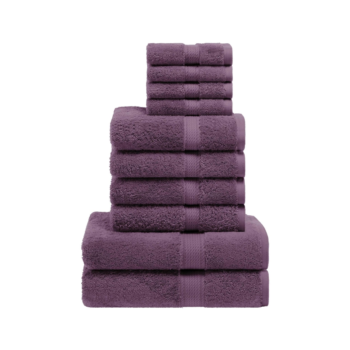 Superior Egyptian Cotton Pile Heavyweight 10-Piece Towel Set