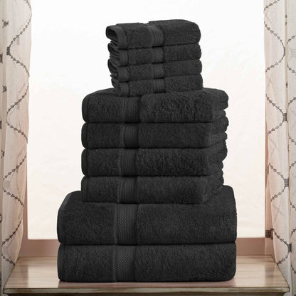 Superior Egyptian Cotton Pile Heavyweight 10-Piece Towel Set