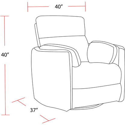 Fauteuil inclinable pivotant à glissement électrique Fairview Home