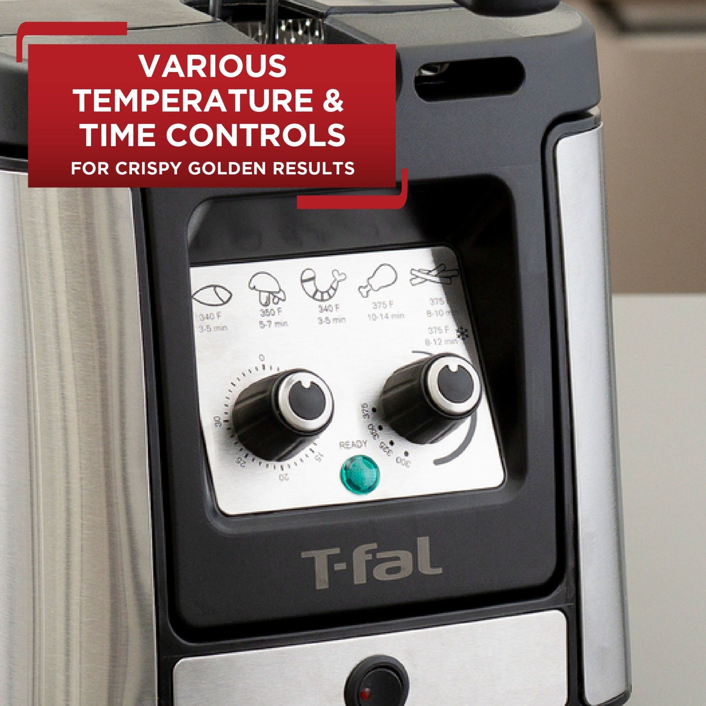 Friteuse à bain d'huile T-fal Advanced Odorless avec élément chauffant plongeant, capacité de 3,5 L - 3,5 litres