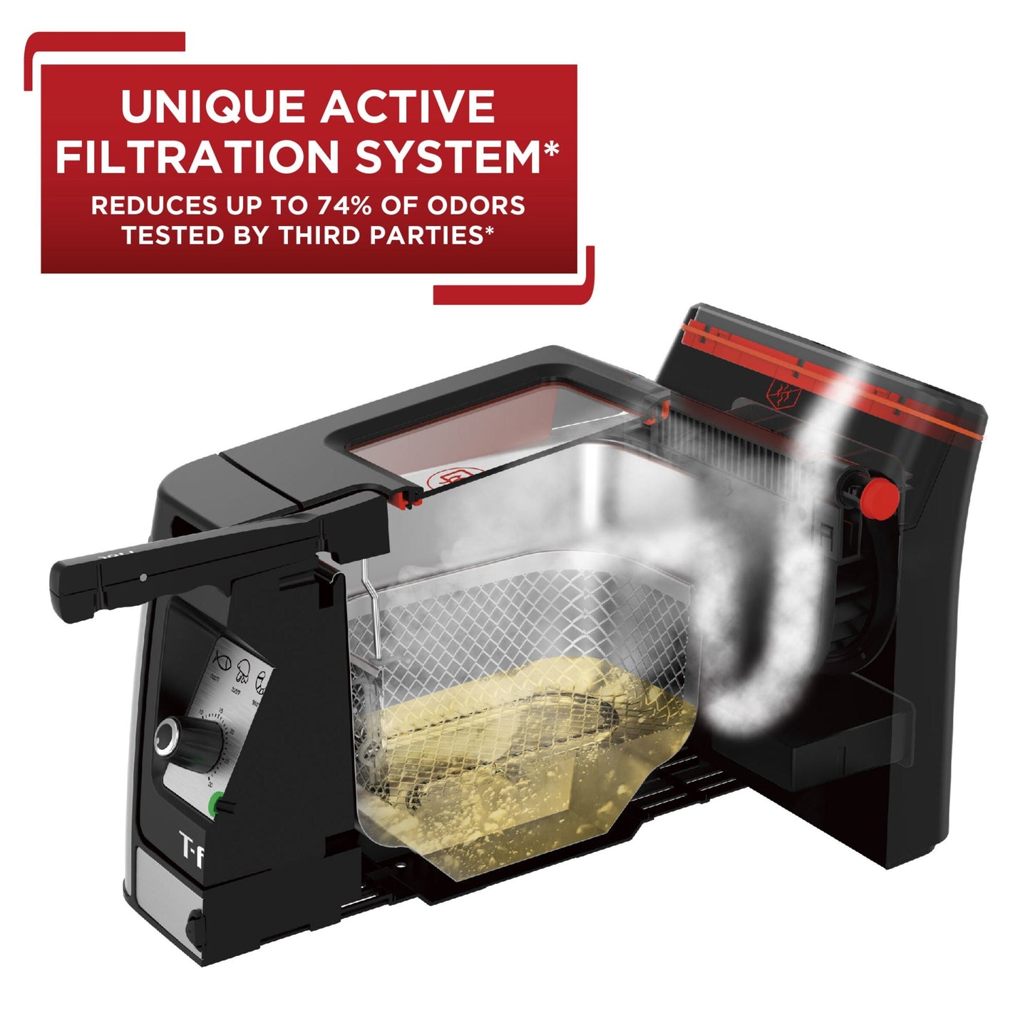 Friteuse à bain d'huile T-fal Advanced Odorless avec élément chauffant plongeant, capacité de 3,5 L - 3,5 litres