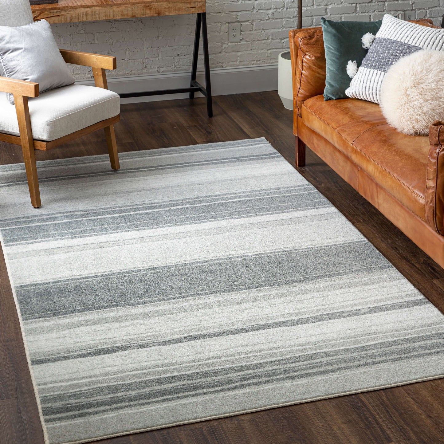 The Curated Nomad Sultan Multicolor Striped Boho Area Rug