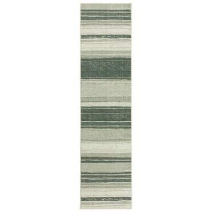 The Curated Nomad Sultan Multicolor Striped Boho Area Rug