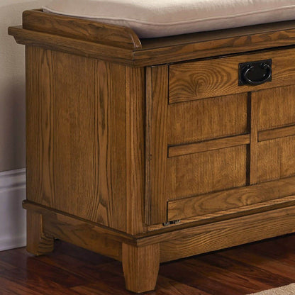 Le banc de rangement capitonné Gray Barn Old Stone