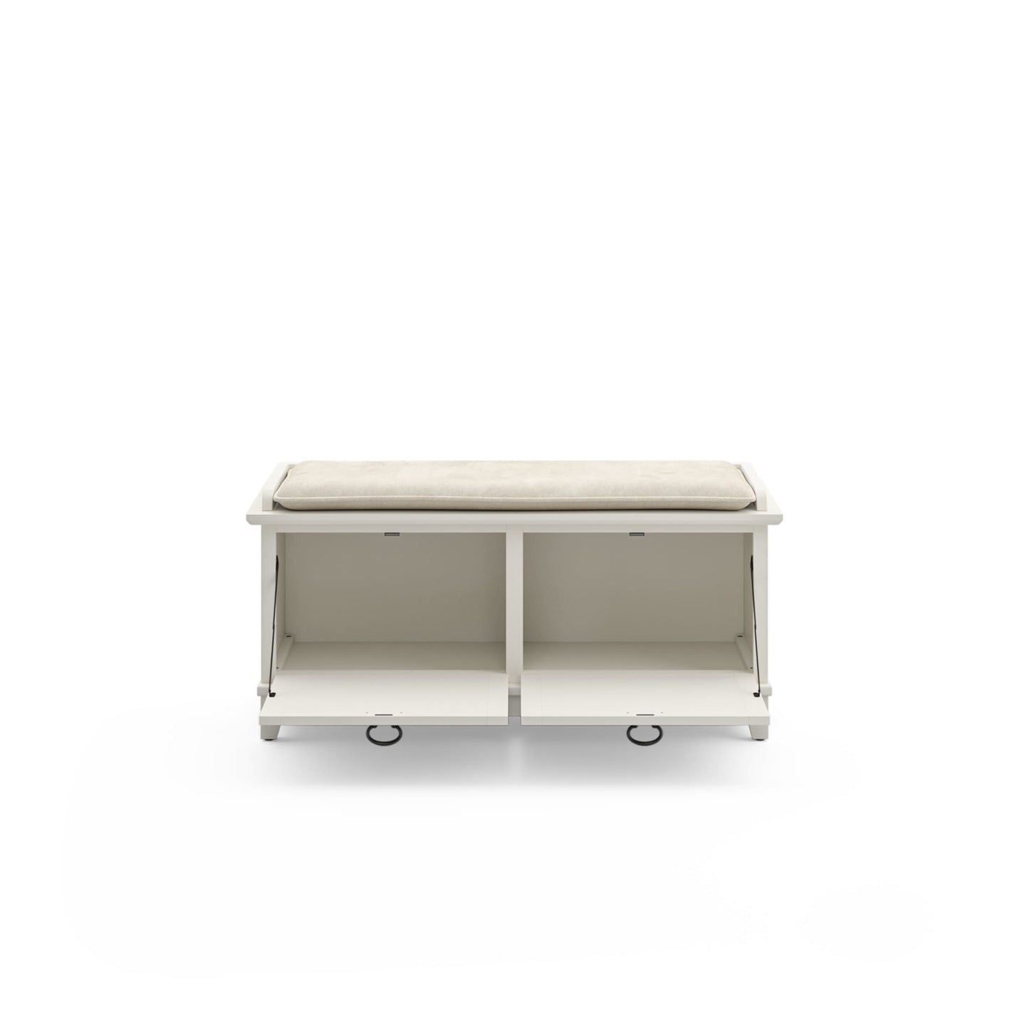 Le banc de rangement capitonné Gray Barn Old Stone