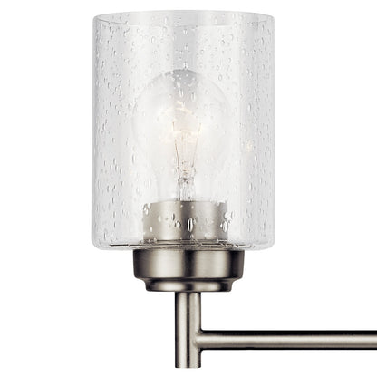 Kichler Lighting Winslow, luminaire de salle de bain à 3 lumières, nickel brossé