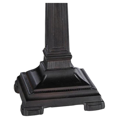 Lampe de table Tiffany Style Mission Design à 2 lumières en bronze antique foncé