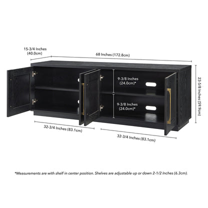 Meuble TV rectangulaire Tillman pour téléviseurs jusqu'à 75 pouces