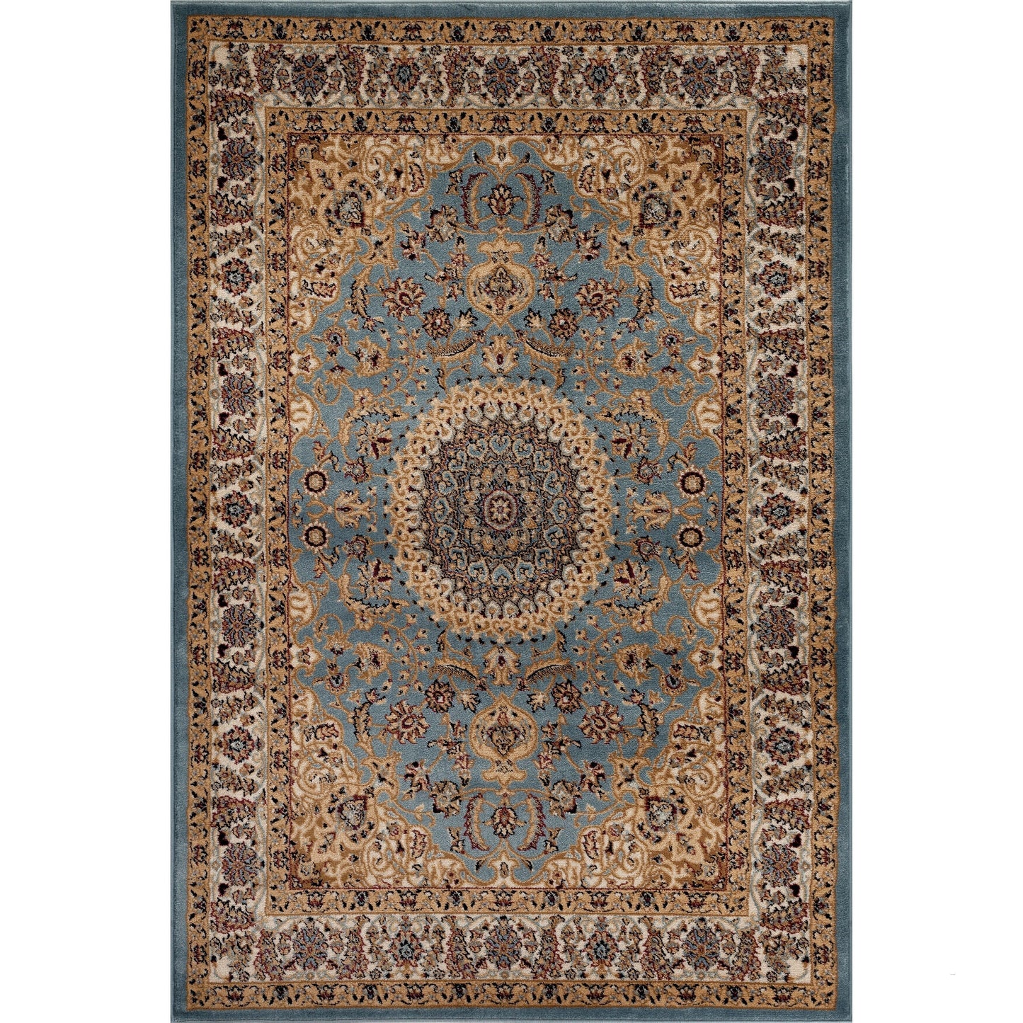 World Rug Gallery Traditional Oriental Medallion Area Rug