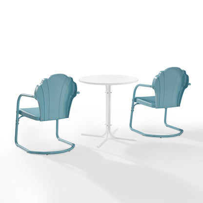 Ensemble de bistro pour extérieur Crosley Tulip 3 pièces - 98 L x 29 P x 32,88 H (les dimensions sont en pouces)