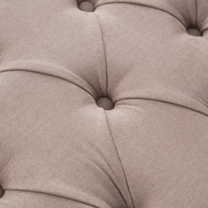 Banc de rangement capitonné, banc avec accoudoirs, banc d'entrée avec couvercle rabattable, 50,4 pouces.