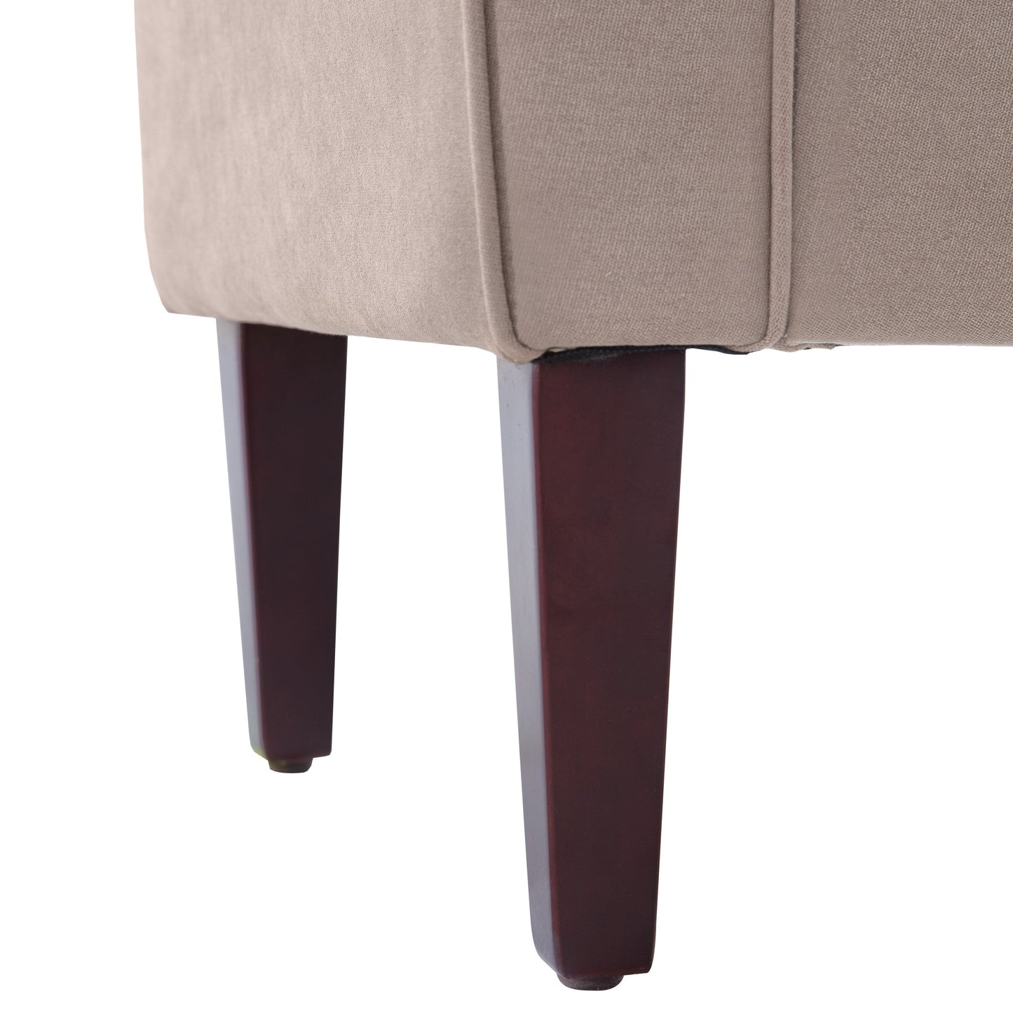 Banc de rangement capitonné, banc avec accoudoirs, banc d'entrée avec couvercle rabattable, 50,4 pouces.