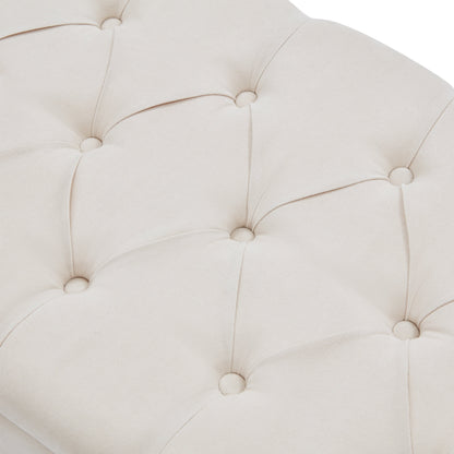 Banc de rangement capitonné, banc avec accoudoirs, banc d'entrée avec couvercle rabattable, 50,4 pouces.