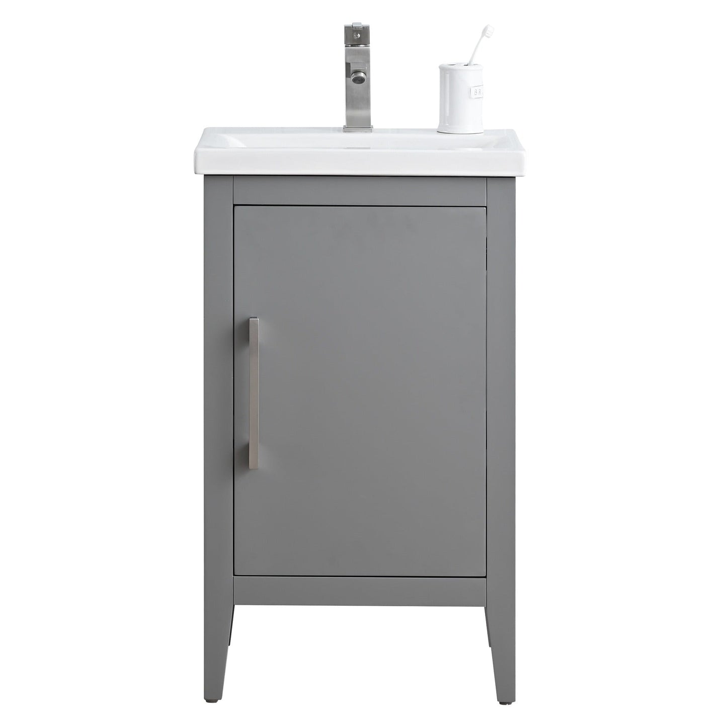 Meuble-lavabo de salle de bain Vanity Art avec lavabo simple, plateau en céramique, disponible en 20, 24 ou 30 pouces.