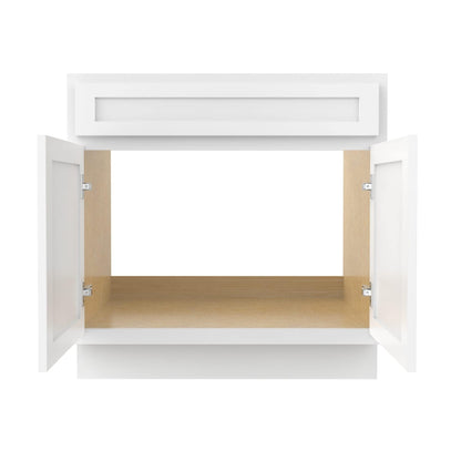 Meuble-lavabo de salle de bain Art Vanity à 36 pouces avec lavabo simple.