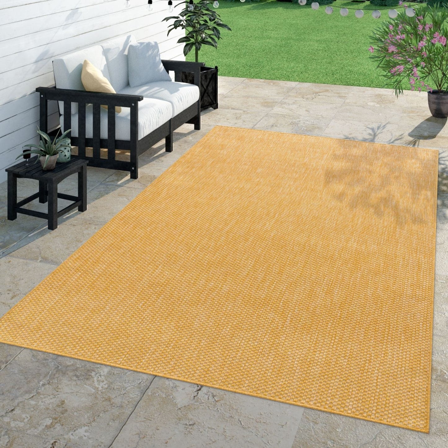 Variegated Waterproof Outdoor Rug for Patio