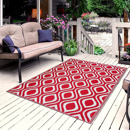 Venice Lightweight Reversible Recycled Plastic Outdoor Floor Mat/Rug