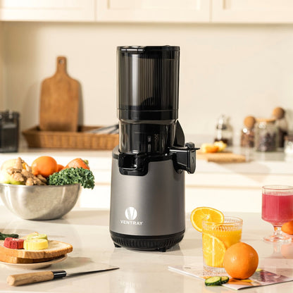 Ventray 900, centrifugeuse à mastication lente, presse à froid avec une trémie d'alimentation extra large de 5,1 pouces.