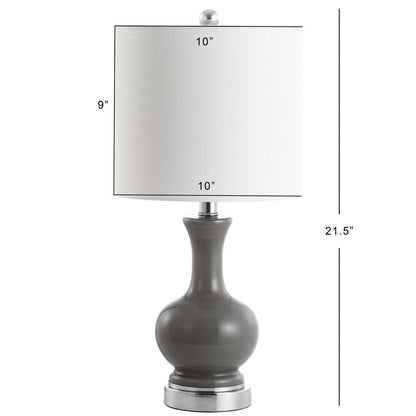 Lampe de table LED Vermont 22 en verre et métal, blanche (lot de 2) par JONATHAN Y