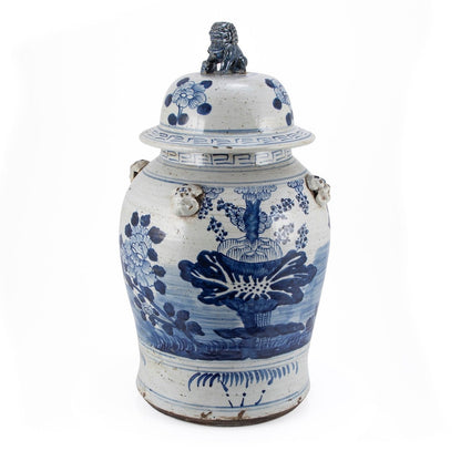 Pot de temple vintage pour plantes de quatre saisons - Grand modèle